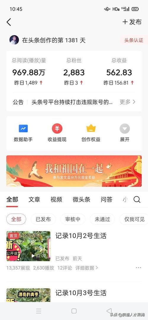 发布头条有什么收益,发布头条背后的收益秘密，轻松实现财富增长