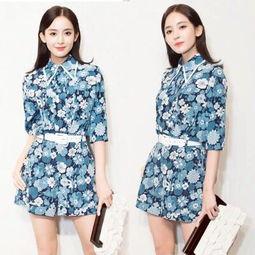 明星同款花连衣裙,优雅绽放你的魅力风采